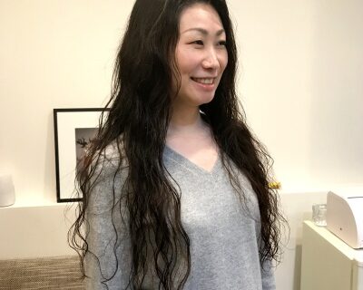 ロング　パーマ　ヘアドネーション